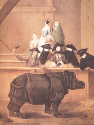 Pietro Longhi Exhibition of a Rhinoceros at Venice (nn03) China oil painting art